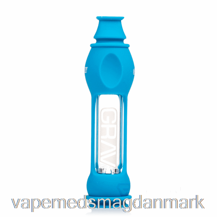 Vape Uden Nikotin Grav Octo-taster Med Silikoneskind Blå